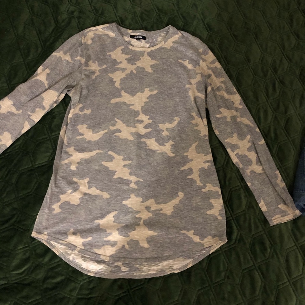 Mens Camouflage Long Sleeve Shirt
